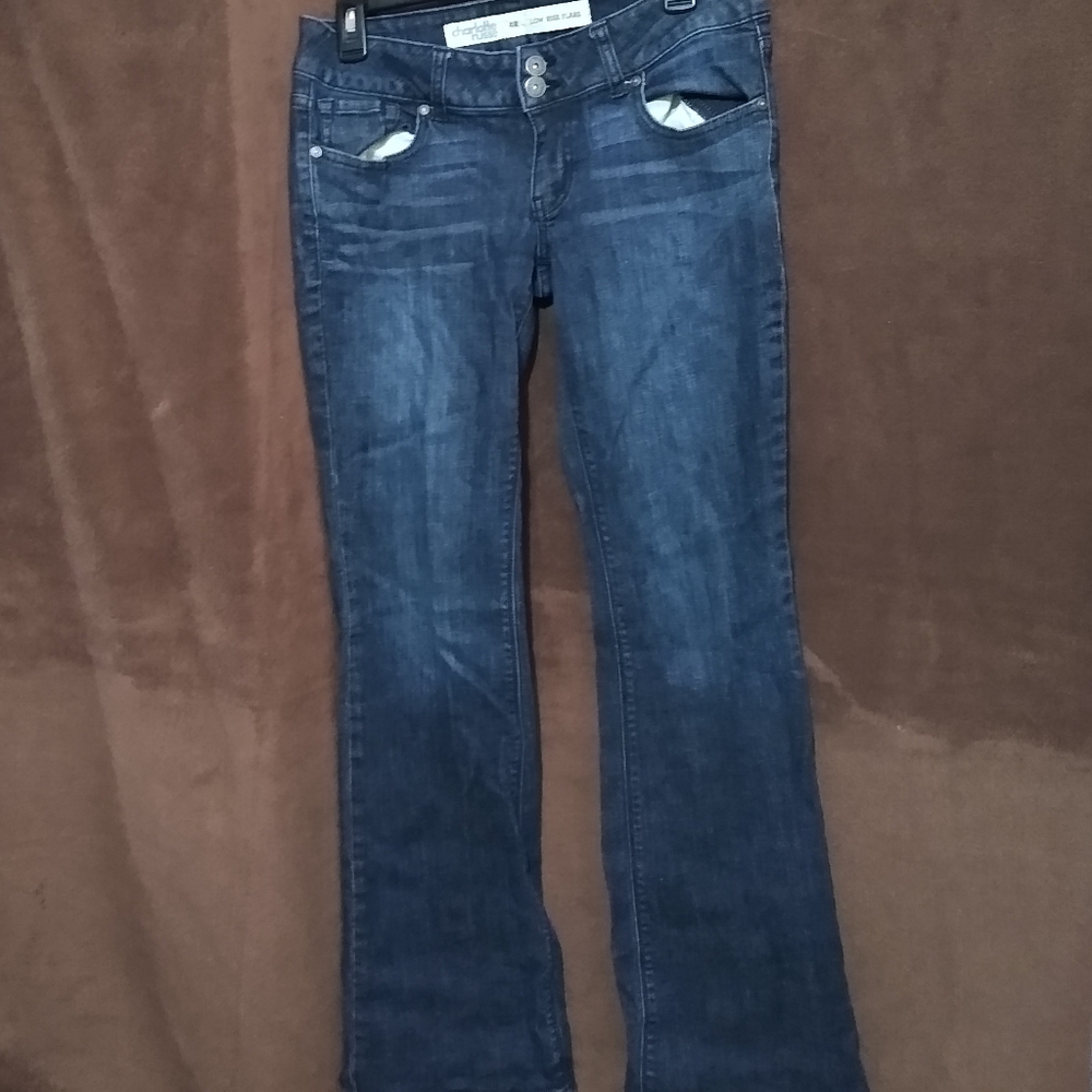 Charlotte Russe 4R low rise flare jeans